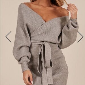 BNWOT Gray Sweater Dress